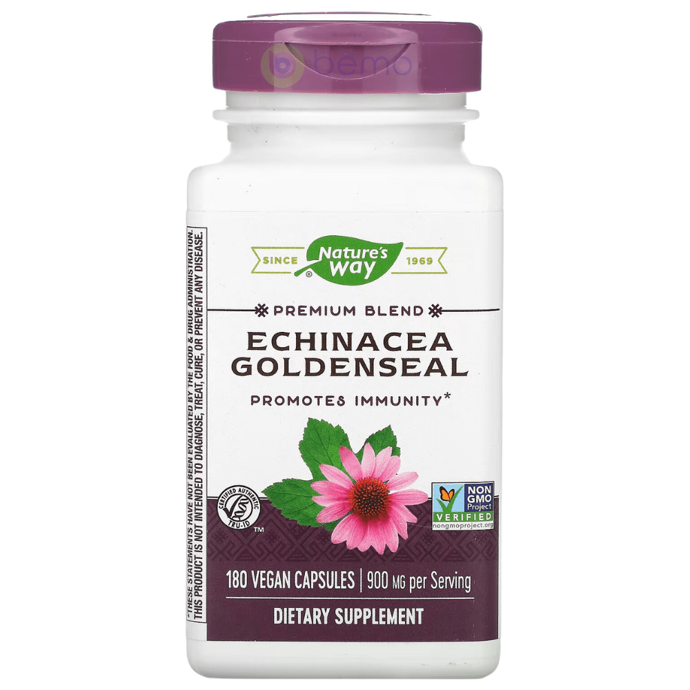 Nature's Way, Echinacea Goldenseal, 180 Vegan capsules (8566883811580)