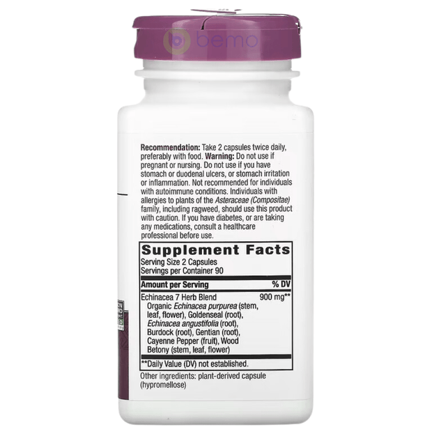 Nature's Way, Echinacea Goldenseal, 180 Vegan capsules (8566883811580)
