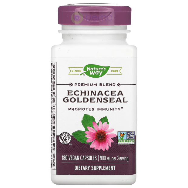 Nature's Way, Echinacea Goldenseal, 180 Vegan capsules (8566883811580)