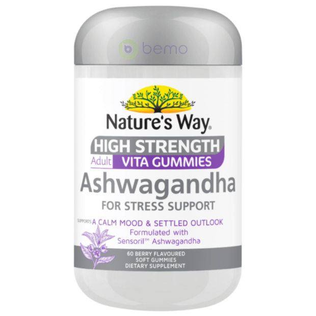Nature's Way, Adult Vita Gummies High Strength Ashwagandha, 60's (8008879735036)