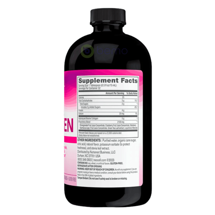 Neocell, Collagen Type 1 &amp; 3, Pomegranate Liquid, 473ml (8339657982204)