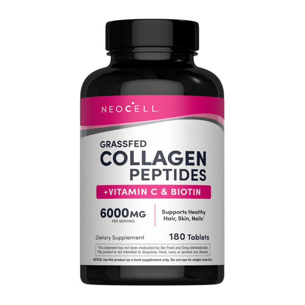 Neocell, Super Collagen + Vit C + Biotin, 180 Tabs