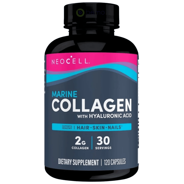 Neocell, Marine Collagen &amp; Hyaluronic Acid, 120 Caps (8050300748028)