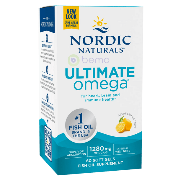 Nordic Naturals, Ultimate Omega, 1280mg, 60 Softgels (8091077607676)