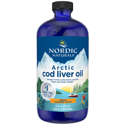 Nordic Naturals, Arctic Cod Liver Oil, Orange, 473ml (8983676420348)