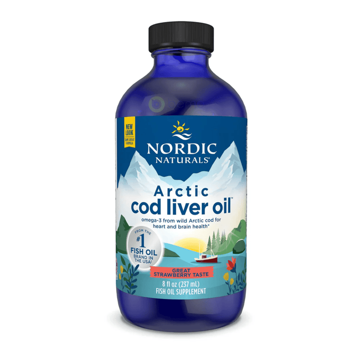 Nordic Naturals, Arctic Cod Liver Oil, Strawberry, 237ml