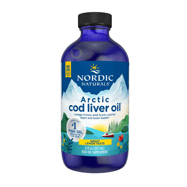 Nordic Naturals, Arctic Cod Liver Oil, Lemon, 237ml (8353851408636)