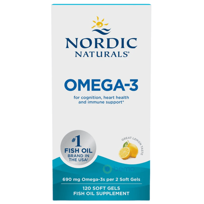 Nordic Naturals, Omega-3, 690mg, 120 Softgels (8922240188668)