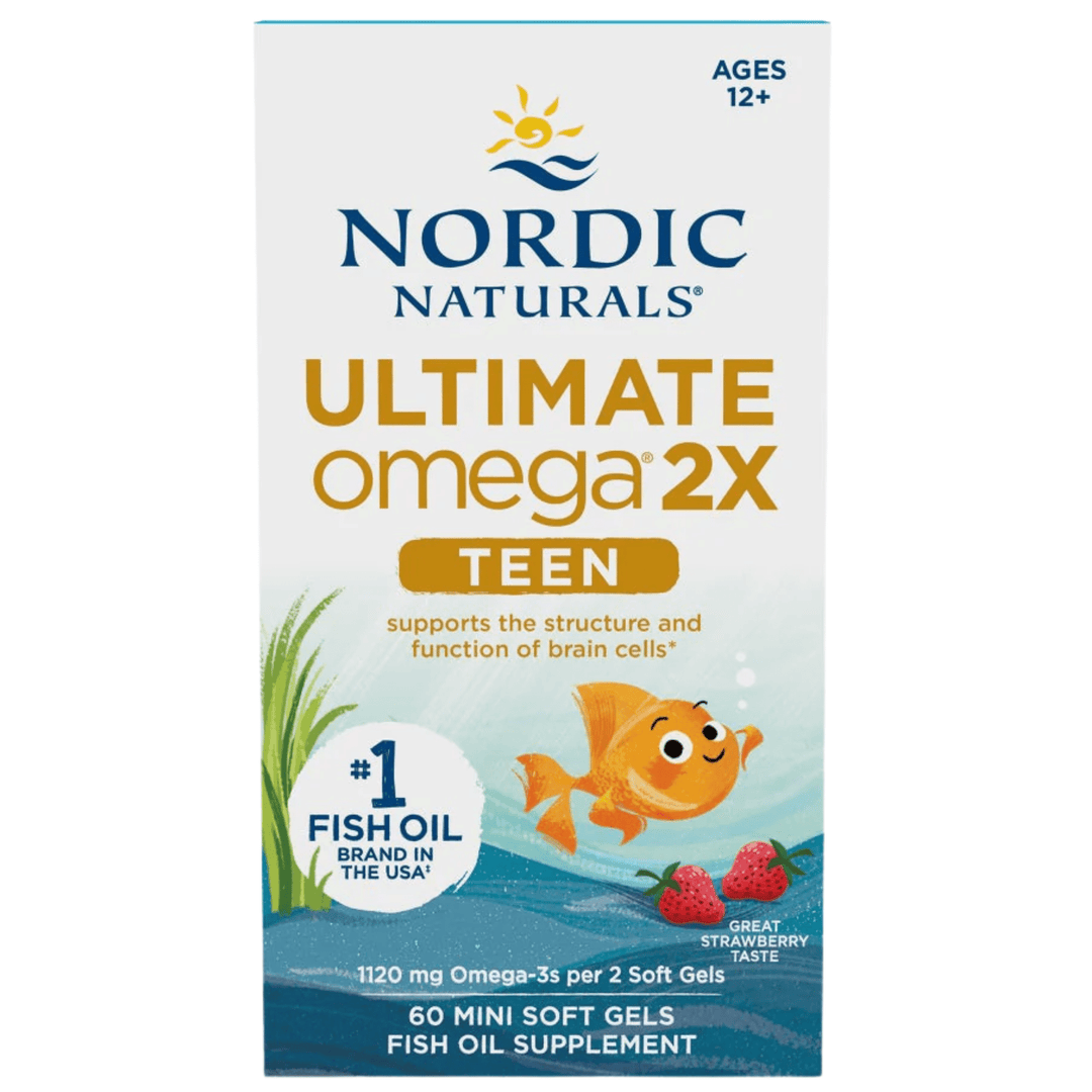 Nordic Naturals, Ultimate Omega 2x Teen, 60 Softgels (8944883433724)
