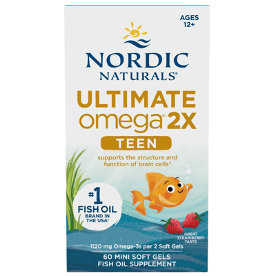 Nordic Naturals, Ultimate Omega 2x Teen, 60 Softgels (8944883433724)