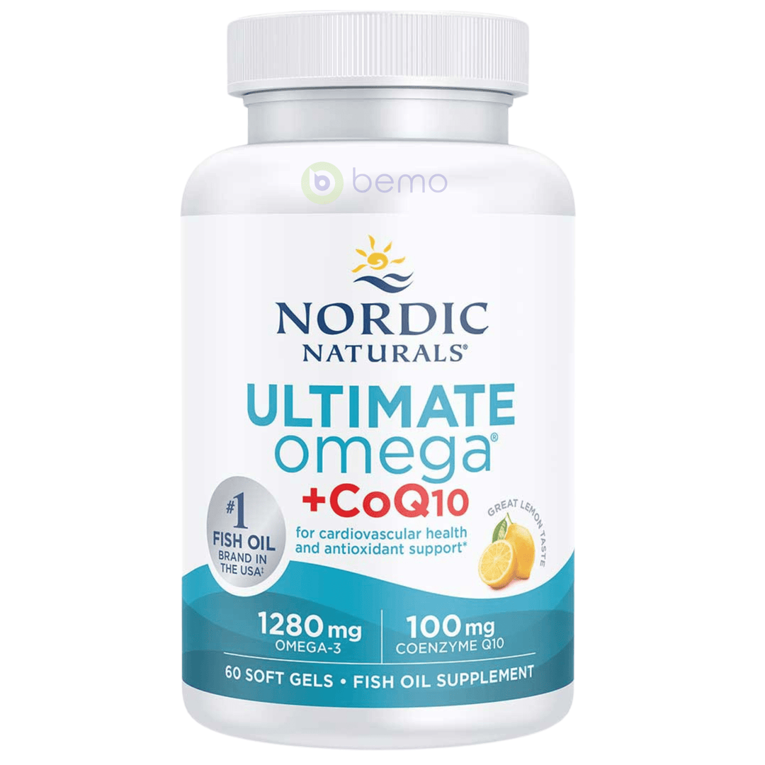 Nordic Naturals, Ultimate Omega + CoQ10, 60 Softgels (8878391951612)