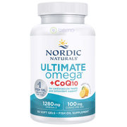 Nordic Naturals, Ultimate Omega + CoQ10, 60 Softgels (8878391951612)