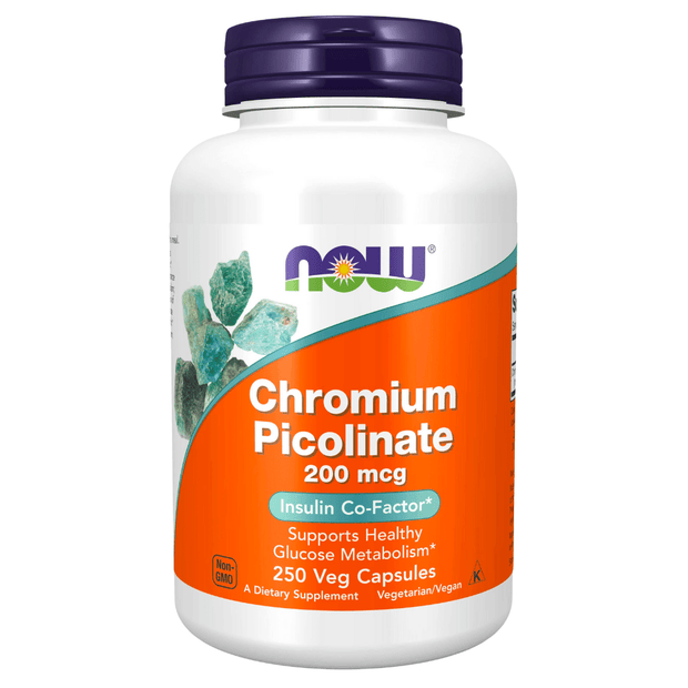 Now Foods, Chromium Picolinate, 200 mcg, 250 Capsules (8164514955516)