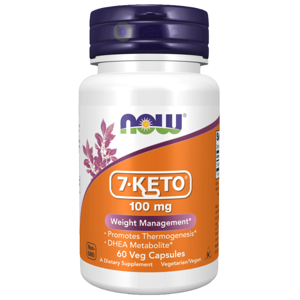 Now Foods, 7-Keto 100mg, 60 Veg Capsules (7866459816188)