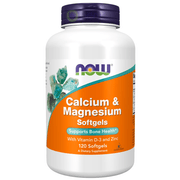 Now Foods , Calcium & Magnesium, 120 Softgels (8262863913212)
