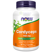 Now Foods, Cordyceps, 750mg, 90 Veg Capsules (8144000549116)