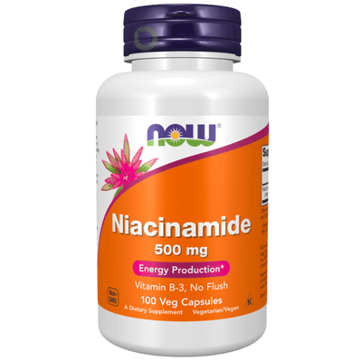 Now Foods , Niacinamide (B-3) 500 mg, 100 Veg Capsules (8218370801916)