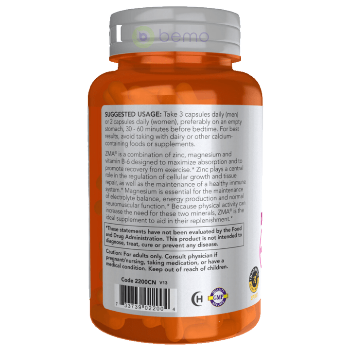 Now Foods, ZMA, 90 Veg Capsules (8566883451132)