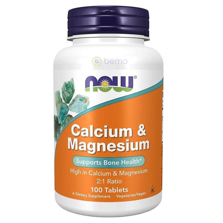 Now Foods, Calcium &amp; Magnesium 2:1 Ratio, 100 tabs