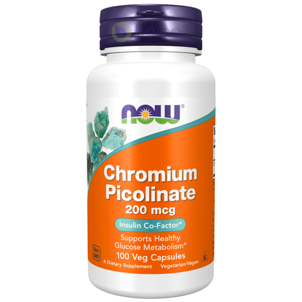 Now Foods, Chromium Picolinate, 200 mcg, 100 Capsules (4418301100172)