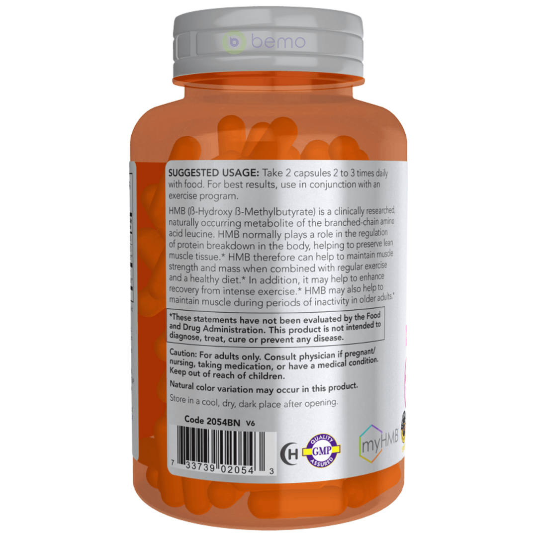 Now Foods, HMB 500mg, 120 Capsules (8922126614780)