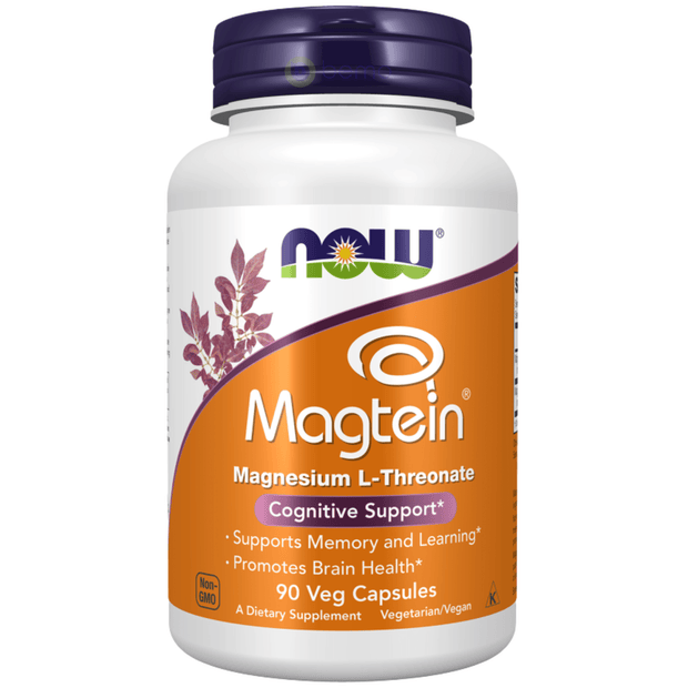 Now Foods, Magtein Magnesium L-Threonate, 90 Veg Capsules (8008879440124)