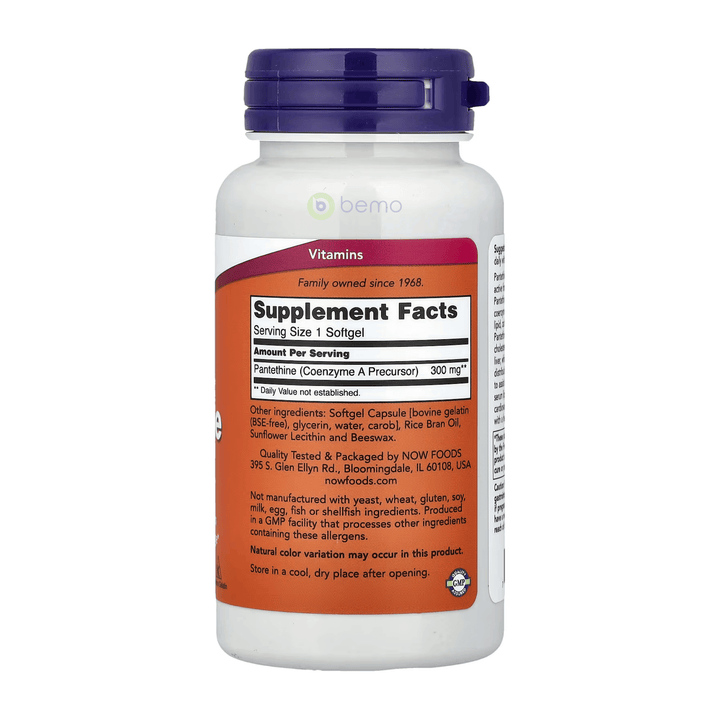Now Foods, Pantethine 300mg, 60 softgels