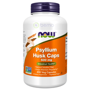 Now Foods, Psyllium Husk Caps, 500mg, 200 Capsules (4428591759500)