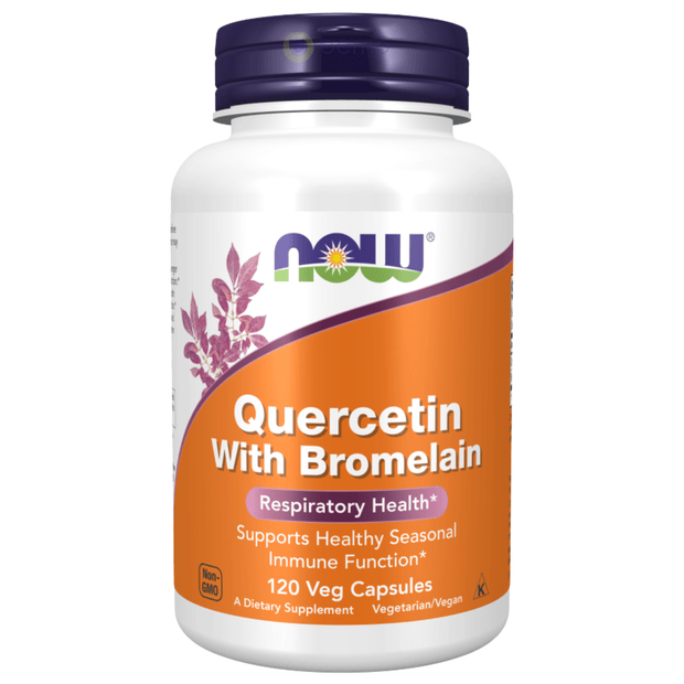 Now Foods, Quercetin with Bromelain, 120 Veggie Capsules (5378683633828)