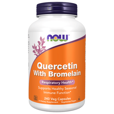Now Foods, Quercetin with Bromelain, 240 Veggie Capsules (7356171485436)