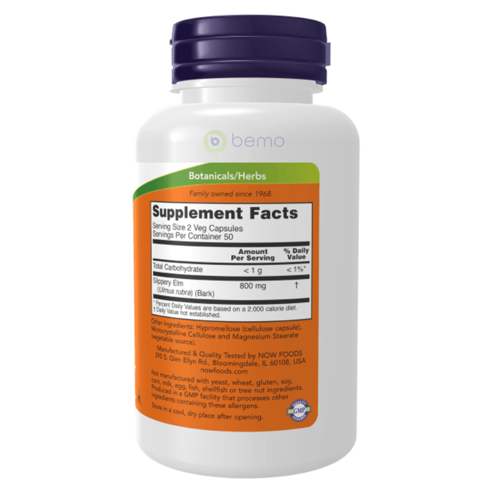 Now Foods, Slippery Elm 400mg, 100 vcaps