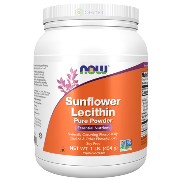 Now Foods, Sunflower Lecithin Pure Powder, 454g (8944899129596)