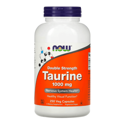 Now Foods, Taurine, Double Strength, 1000mg, 250 VCs (8089570607356)