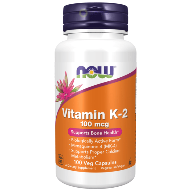 Now Foods, Vitamin K-2, 100mcg, 100 Vcaps (7858768150780)