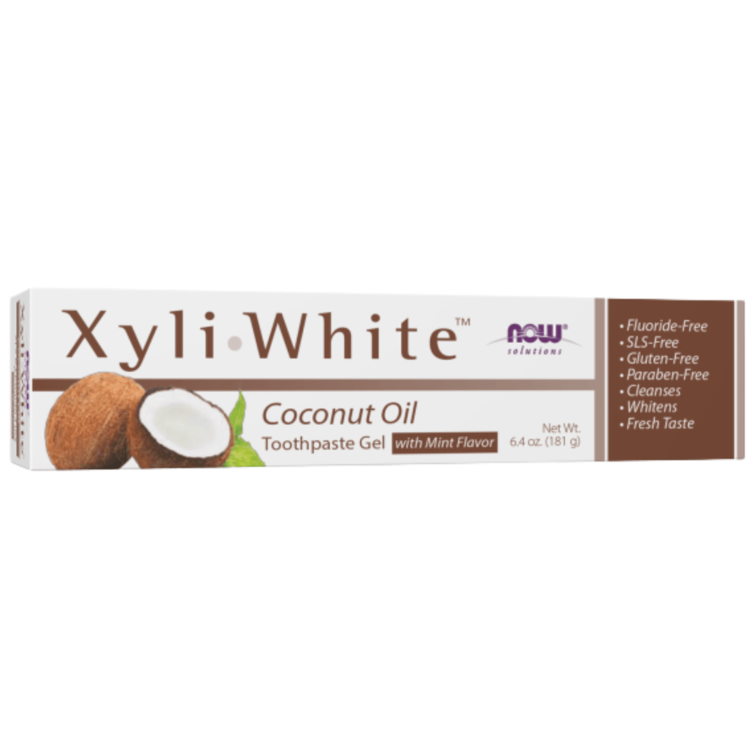 Now Foods, XyliWhite Coconut Oil Toothpaste Gel, 181g (8973426753788)