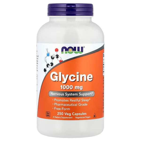 Now Foods, Glycine, 1000mg, 250 Veg Capsules