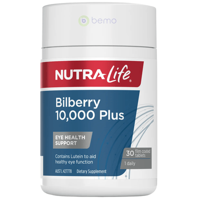 Nutra-Life, Bilberry 10000 Plus, 30 caps (5673217589412)
