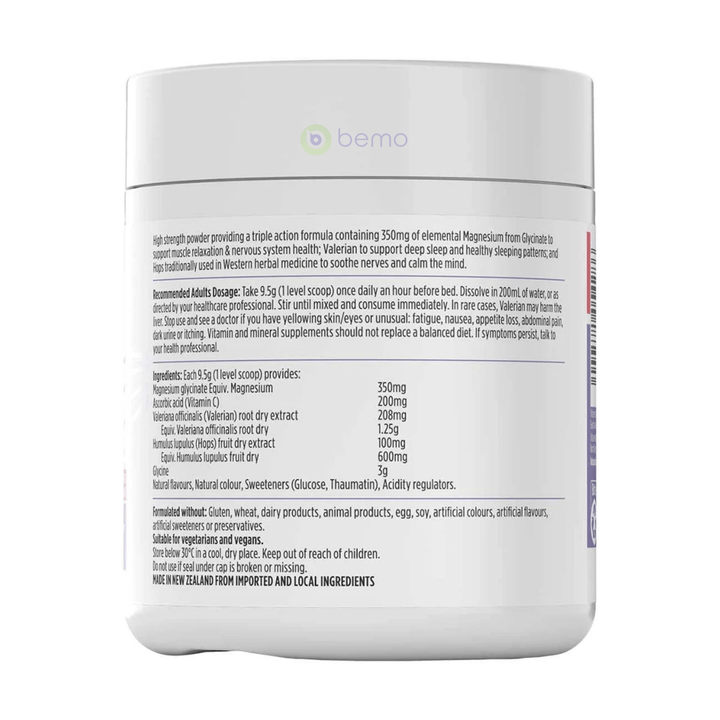 Nutra-Life, Deep Sleep + Magnesium Glycinate, Berry, 285g powder