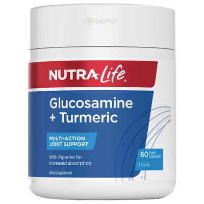Nutra-Life, Glucosamine + Turmeric, 60 caps (5673213296804)