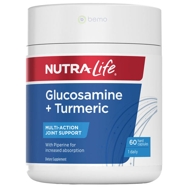 Nutra-Life, Glucosamine + Turmeric, 60 caps (5673213296804)