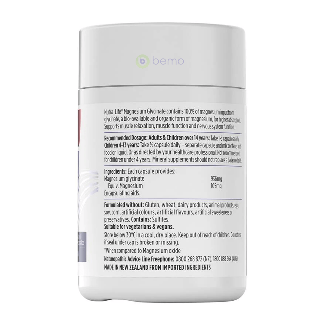 Nutra-Life, Magnesium Glycinate, 60 caps