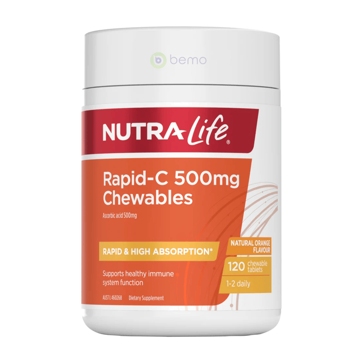 Nutra-Life, Rapid-C 500mg Chewables, 120 tabs