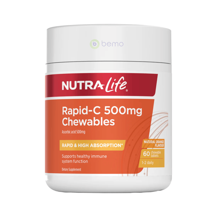 Nutra-Life, Rapid-C 500mg Chewables, 60 tabs