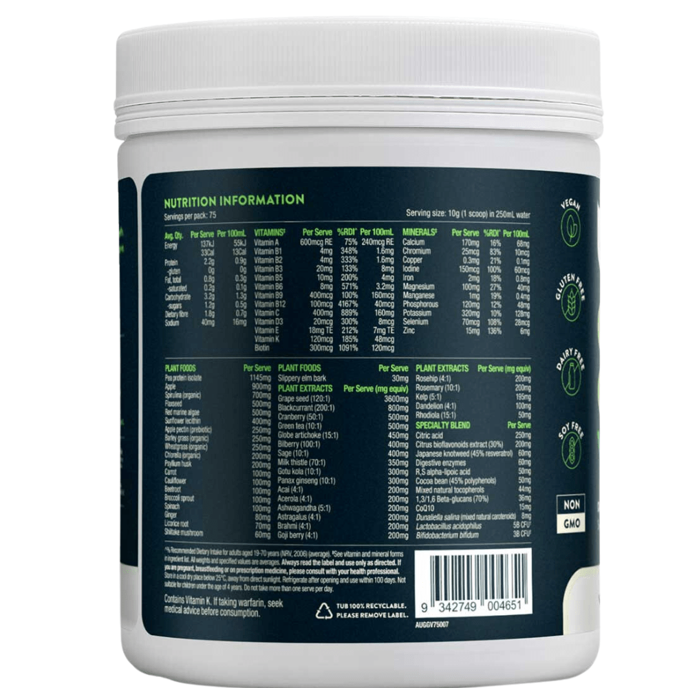 Nuzest, Good Green Vitality, 750g (8634950156540) (8635018182908) (8635024113916) (8635029913852) (8641623294204) (8641841529084)