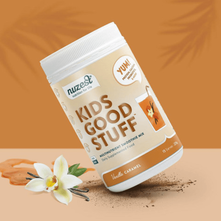 Nuzest, Kids Good Stuff, Vanilla Caramel, 225g (8641650884860) (8641818624252)