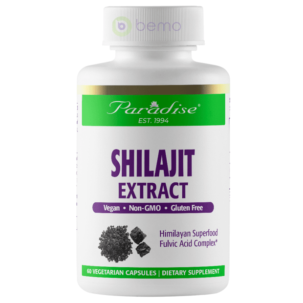 Paradise Herbs, Shilajit Extract, 60 Vege Capsules (8218370048252)