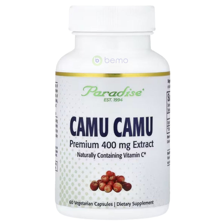 Paradise Herbs, Camu Camu Premium Extract, 400mg, 60 Vege Caps
