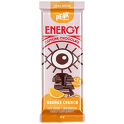 Peak Chocolate, Caffeinated Dark Chocolate, Orange Crunch, 25g x 14 Bars (9051317371132)
