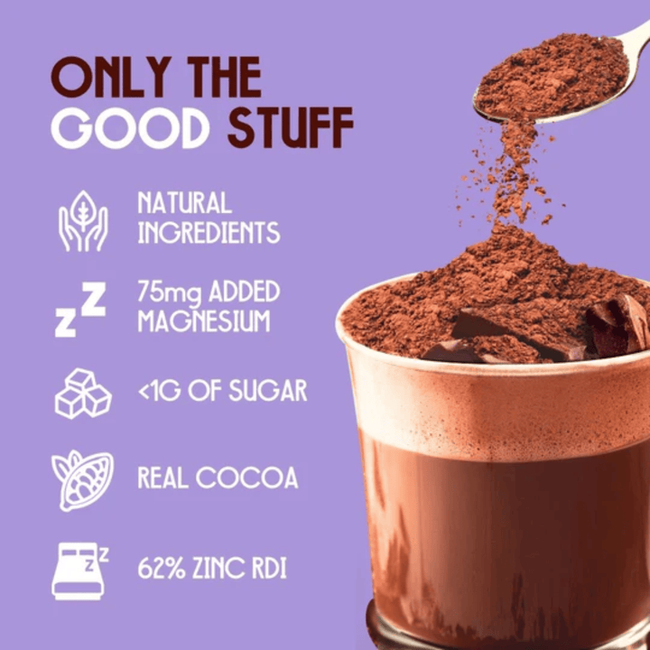 Peak Chocolate, Unwind Sleepy Hot Chocolate, Milk Chocolate, 375g Powder
