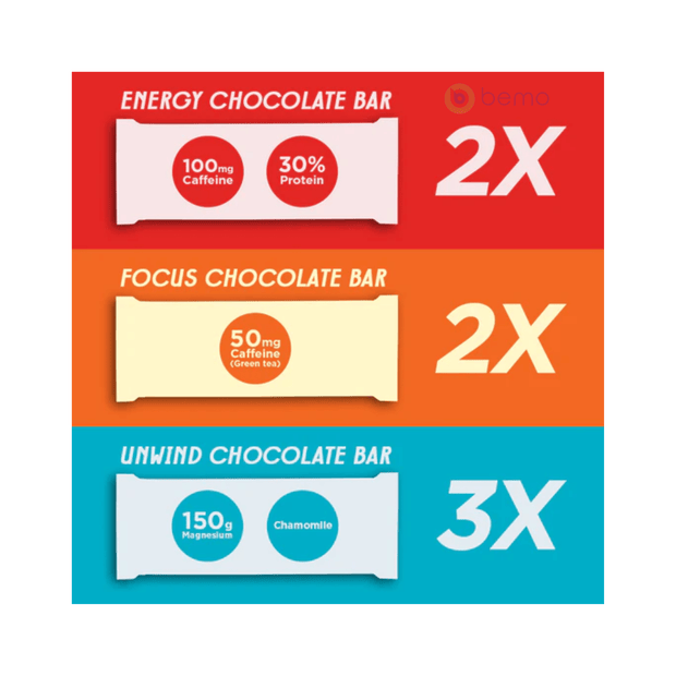Peak Chocolate, All Peak Variety Sampler Pack, 7 x 25g bars (9064656109820)